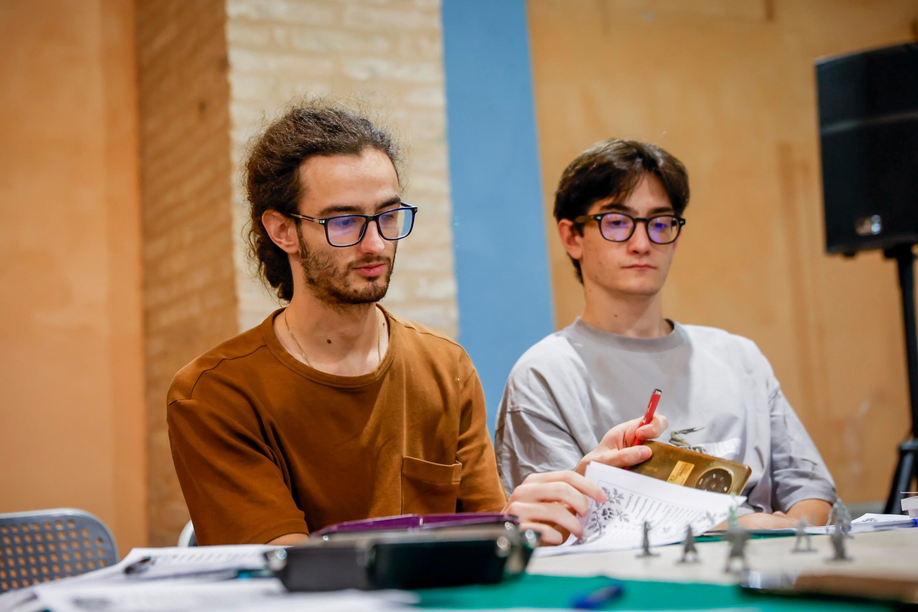 Materiali e schede durante il laboratorio EVO