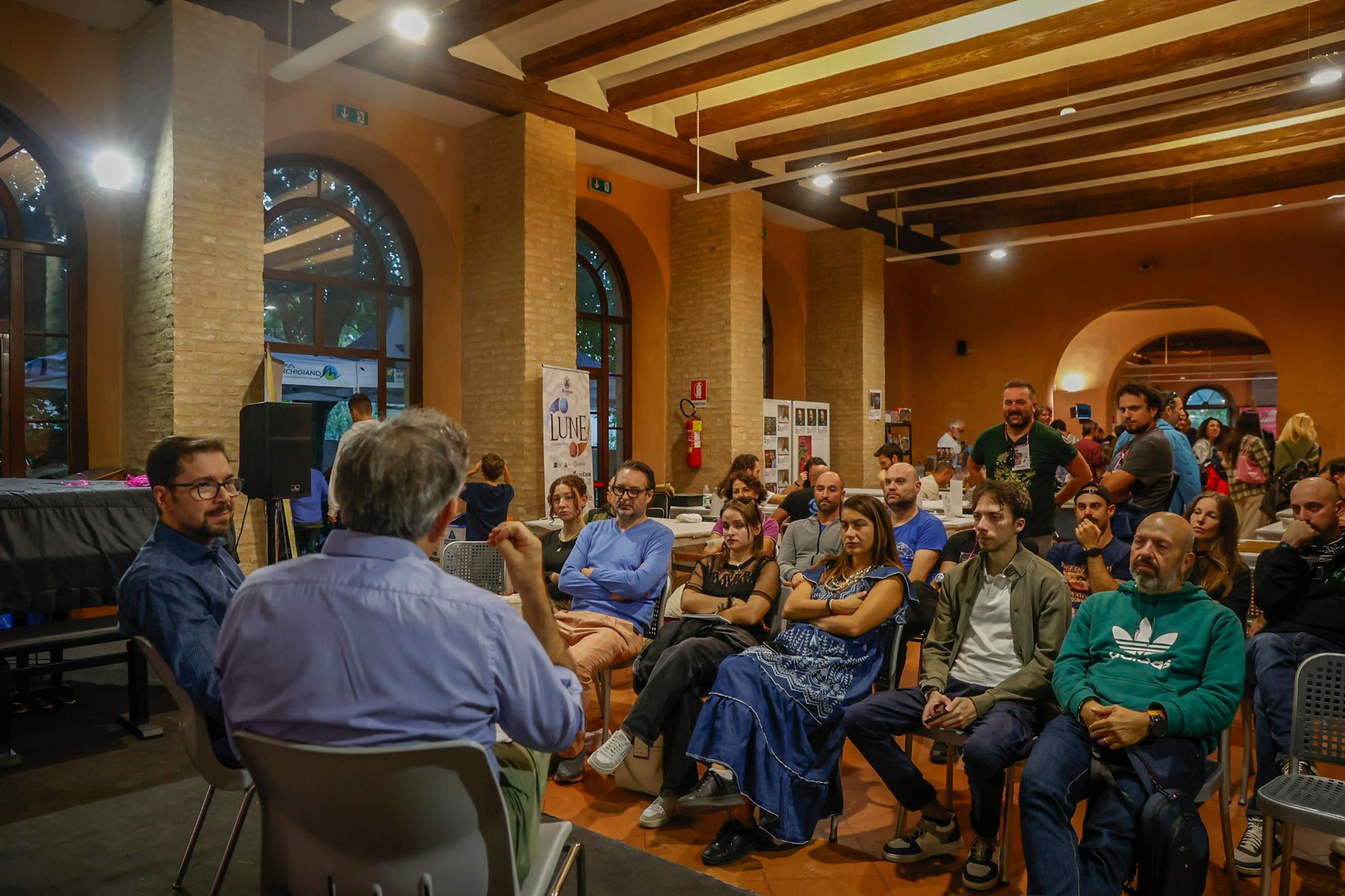 Pubblico del talk Dadi, Maghi e Draghi a EVO Macerata