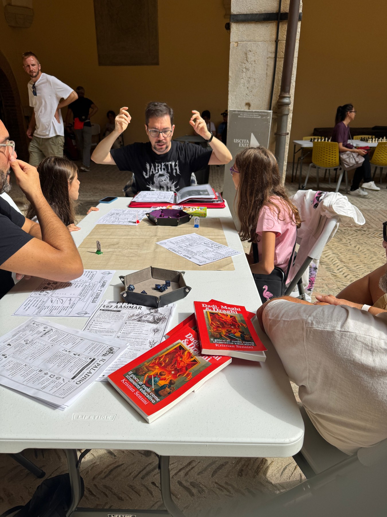 Dadi, Maghi e Draghi gaming table at Gradara Ludens