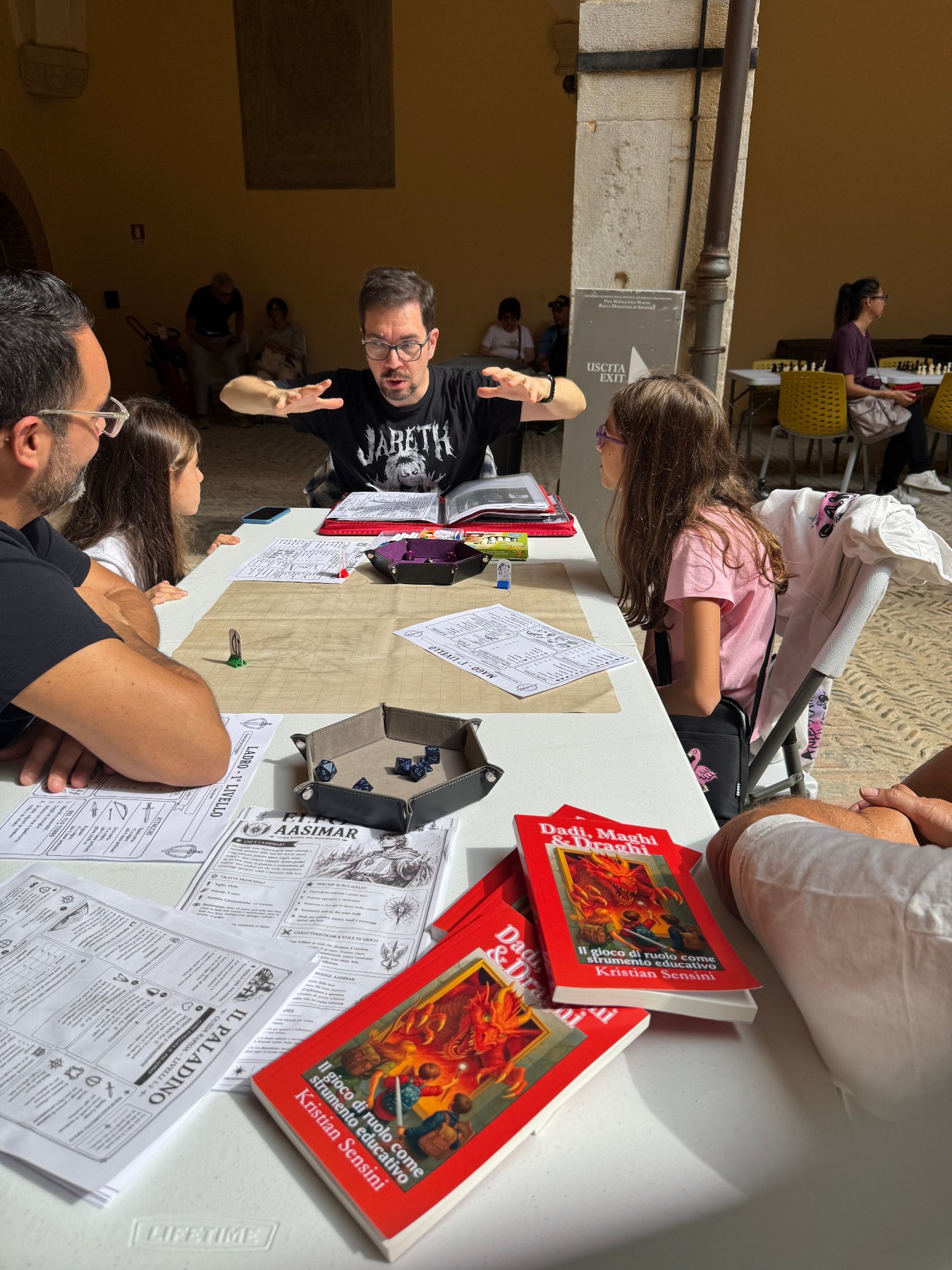 Participants during the demo session at Gradara Ludens
